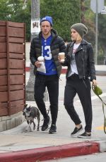 KATE MARA Walks Her Dog Out in Silver Lake 12/11/2016