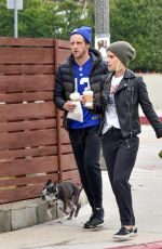 KATE MARA Walks Her Dog Out in Silver Lake 12/11/2016