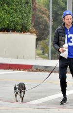 KATE MARA Walks Her Dog Out in Silver Lake 12/11/2016