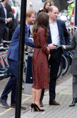 KATE MIDDLETON Arrives at Harrow Club in West London 12/19/2016