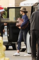 KATIE HOLMES at Westfield Topanga Mall in Canoga Park 12/21/2016