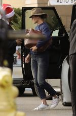 KATIE HOLMES at Westfield Topanga Mall in Canoga Park 12/21/2016