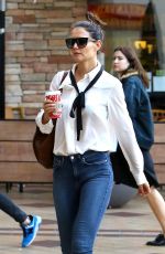 KATIE HOLMES Heading to Sundance Sunset Theaters in West Hollywood 12/11/2016