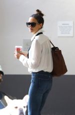KATIE HOLMES Heading to Sundance Sunset Theaters in West Hollywood 12/11/2016