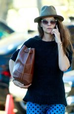 KATIE HOLMES Out and About in Los Angeles 12/19/2016