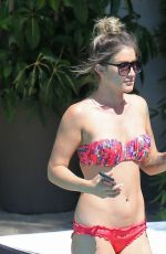 KATIE WAISSEL in Bikini at a Pool in Los Angeles 12/04/2016