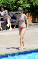 KATIE WAISSEL in Bikini at a Pool in Los Angeles 12/04/2016