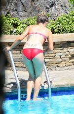 KATIE WAISSEL in Bikini at a Pool in Los Angeles 12/04/2016