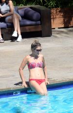 KATIE WAISSEL in Bikini at a Pool in Los Angeles 12/04/2016