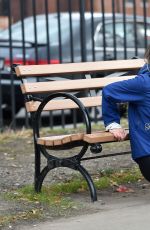 KATIE WAISSEL Working Out in a Park in New York 12/21/2016