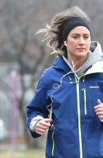 KATIE WAISSEL Working Out in a Park in New York 12/21/2016