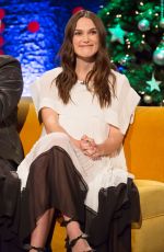 KEIRA KNIGHTLEY at Jonathan Ross Show, Christmas Special in London 12/06/2016