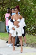 KEKE PALMER Arrives at a Boat Party in Miami 12/30/2016