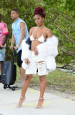 KEKE PALMER Arrives at a Boat Party in Miami 12/30/2016