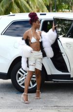 KEKE PALMER Arrives at a Boat Party in Miami 12/30/2016