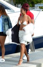 KEKE PALMER Arrives at a Boat Party in Miami 12/30/2016