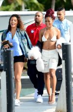 KEKE PALMER Arrives at a Boat Party in Miami 12/30/2016