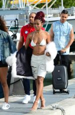 KEKE PALMER Arrives at a Boat Party in Miami 12/30/2016