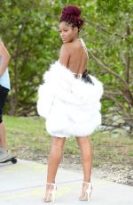 KEKE PALMER Arrives at a Boat Party in Miami 12/30/2016