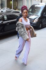 KEKE PALMER Arrives at a Studio in New York 12/15/2016