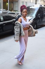 KEKE PALMER Arrives at a Studio in New York 12/15/2016