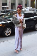 KEKE PALMER Arrives at a Studio in New York 12/15/2016
