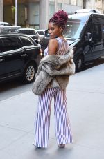 KEKE PALMER Arrives at a Studio in New York 12/15/2016