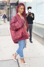 KEKE PALMER at a Studio in New York 12/14/2016