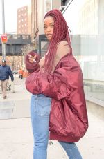 KEKE PALMER at a Studio in New York 12/14/2016