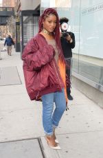 KEKE PALMER at a Studio in New York 12/14/2016