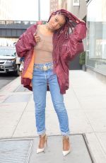 KEKE PALMER at a Studio in New York 12/14/2016