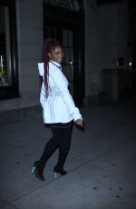 KEKE PALMER Leaves a Restaurant in New York 12/17/2016