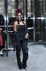 KEKE PALMER Leaves Bet Studios in New York 12/13/2016