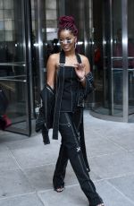 KEKE PALMER Leaves Bet Studios in New York 12/13/2016