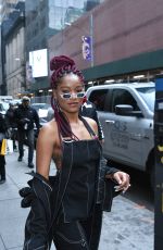 KEKE PALMER Leaves Bet Studios in New York 12/13/2016