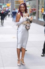 KEKE PALMER Leaves Her Hotel in New York 12/15/2016