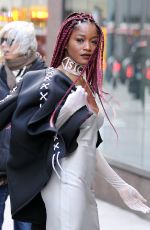 KEKE PALMER Leaves Her Hotel in New York 12/15/2016