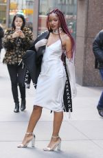 KEKE PALMER Leaves Her Hotel in New York 12/15/2016
