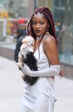 KEKE PALMER Leaves Her Hotel in New York 12/15/2016