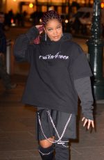 KEKE PALMER Night Out in New York 12/14/2016