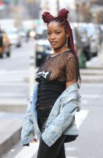KEKE PALMER Out and About in New York 12/14/2016