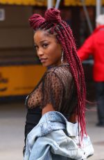 KEKE PALMER Out and About in New York 12/14/2016