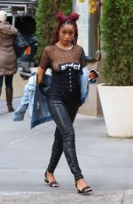 KEKE PALMER Out and About in New York 12/14/2016