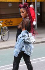 KEKE PALMER Out and About in New York 12/14/2016