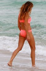 KELLY BENSIMON in Swimsuit on the Beach in Miami 12/03/2016