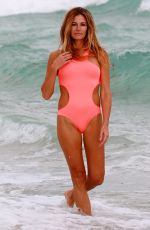 KELLY BENSIMON in Swimsuit on the Beach in Miami 12/03/2016