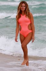 KELLY BENSIMON in Swimsuit on the Beach in Miami 12/03/2016