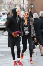 KELLY GALE and Johannes Jarl Out in Paris 11/29/2016