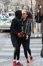 KELLY GALE and Johannes Jarl Out in Paris 11/29/2016