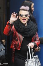 KELLY OSBOURNE Arrives at Good Morning America Studios in New York 12/21/2016